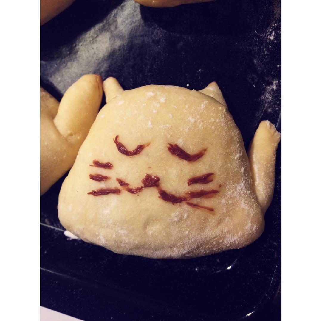 可爱猫--全麦蜂蜜小面包