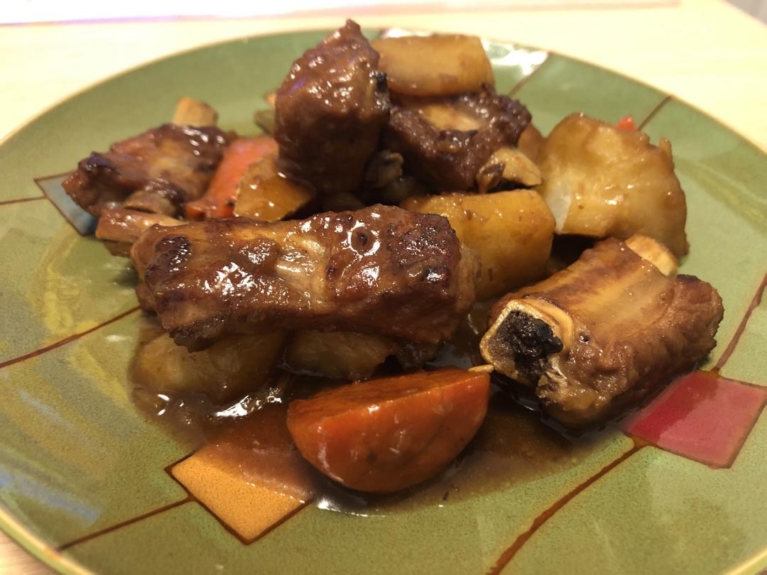 🔥巨好吃的红烧排骨炖土豆❗️懒人版轻松做拿手菜