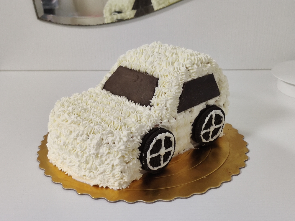 『老李出品』生日蛋糕 （6寸、8寸）小汽车 宝宝生日蛋糕 新手零失败的做法 步骤4