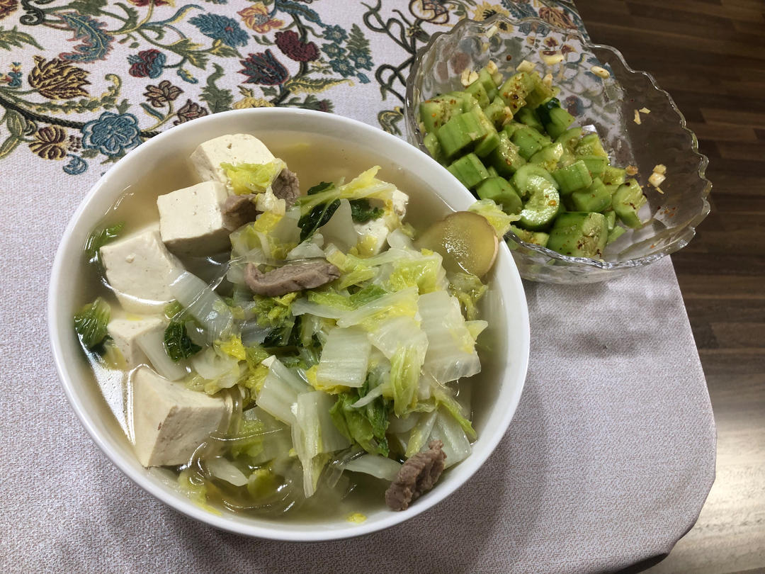 白菜炖豆腐