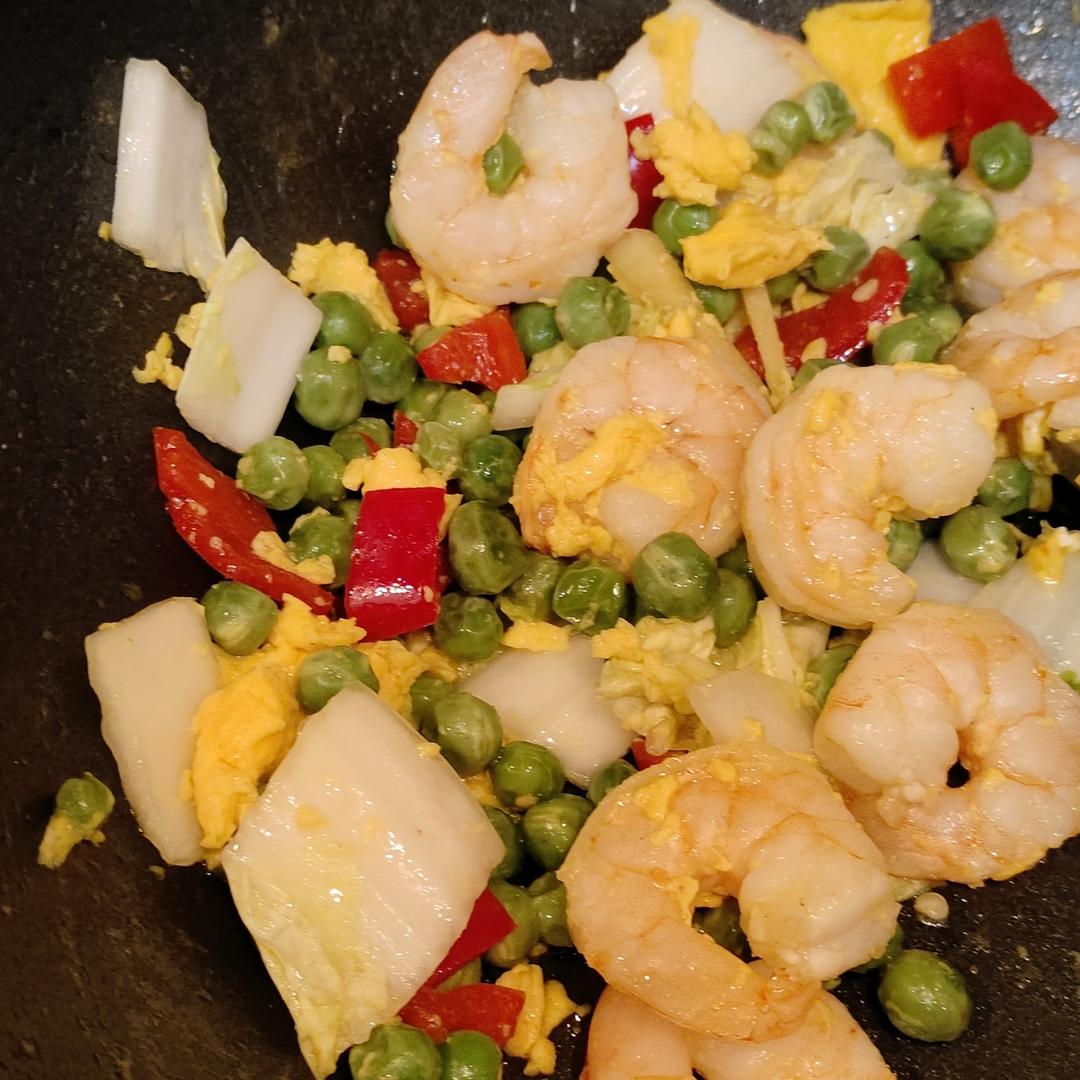 低脂豌豆虾仁滑蛋