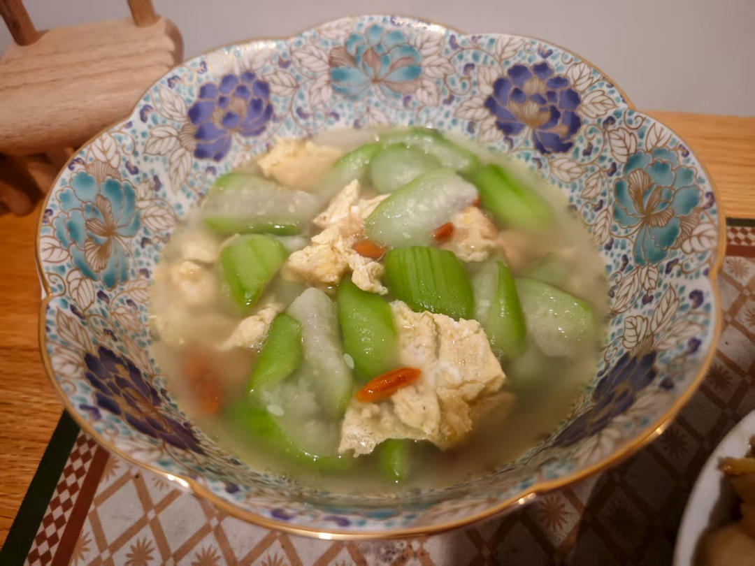 丝瓜鸡蛋汤