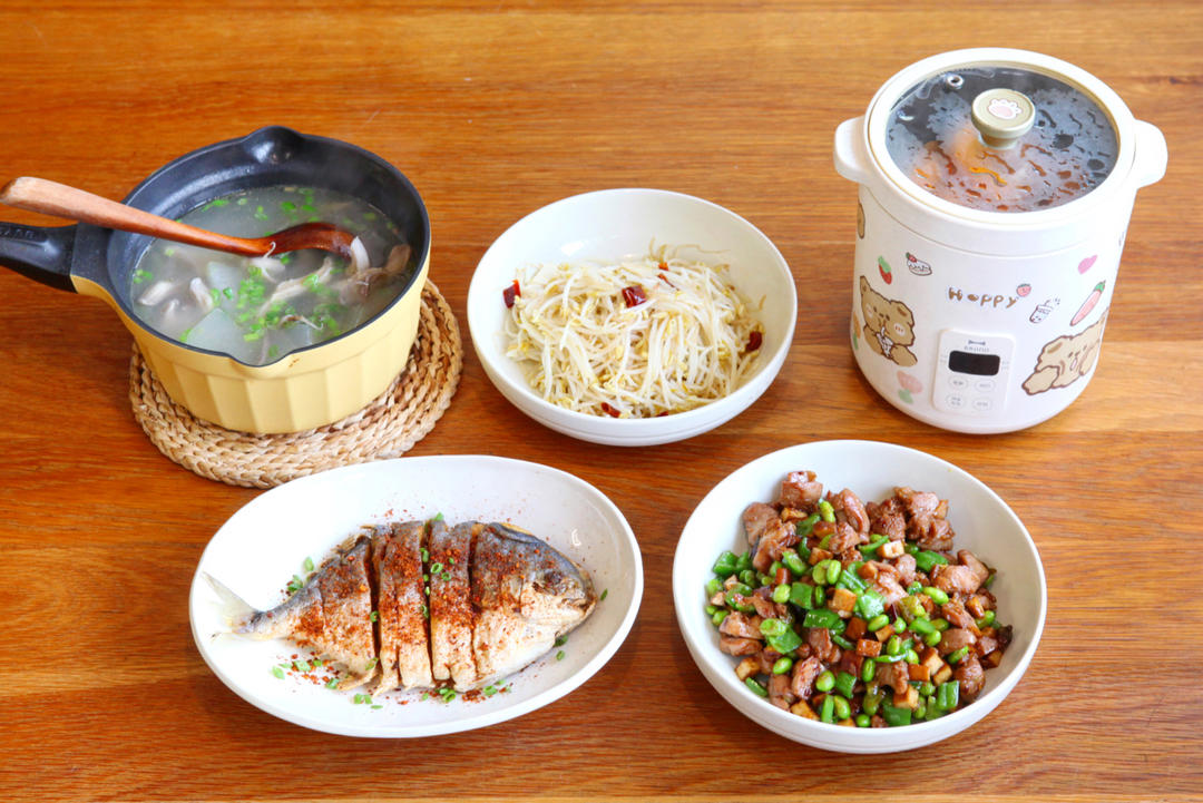 辣炒毛豆鸡丁