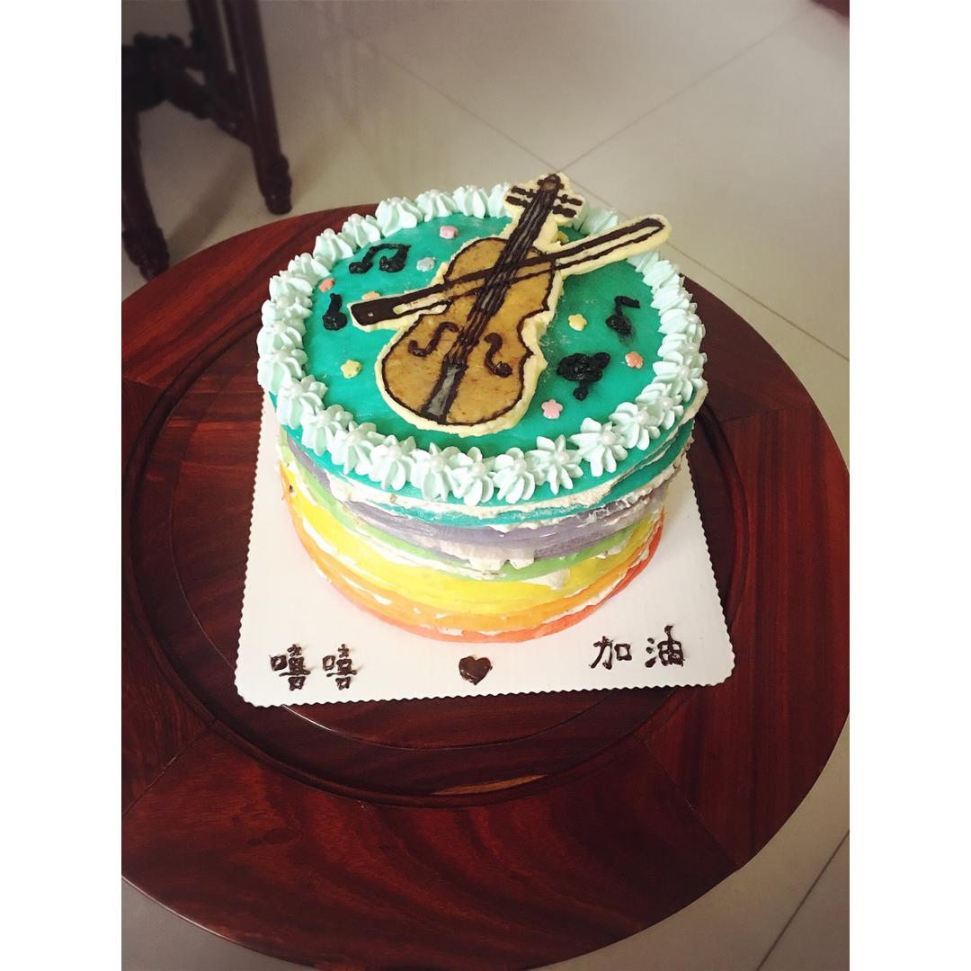 彩虹千层蛋糕 彩虹可丽饼(Mille Crepe Cake)