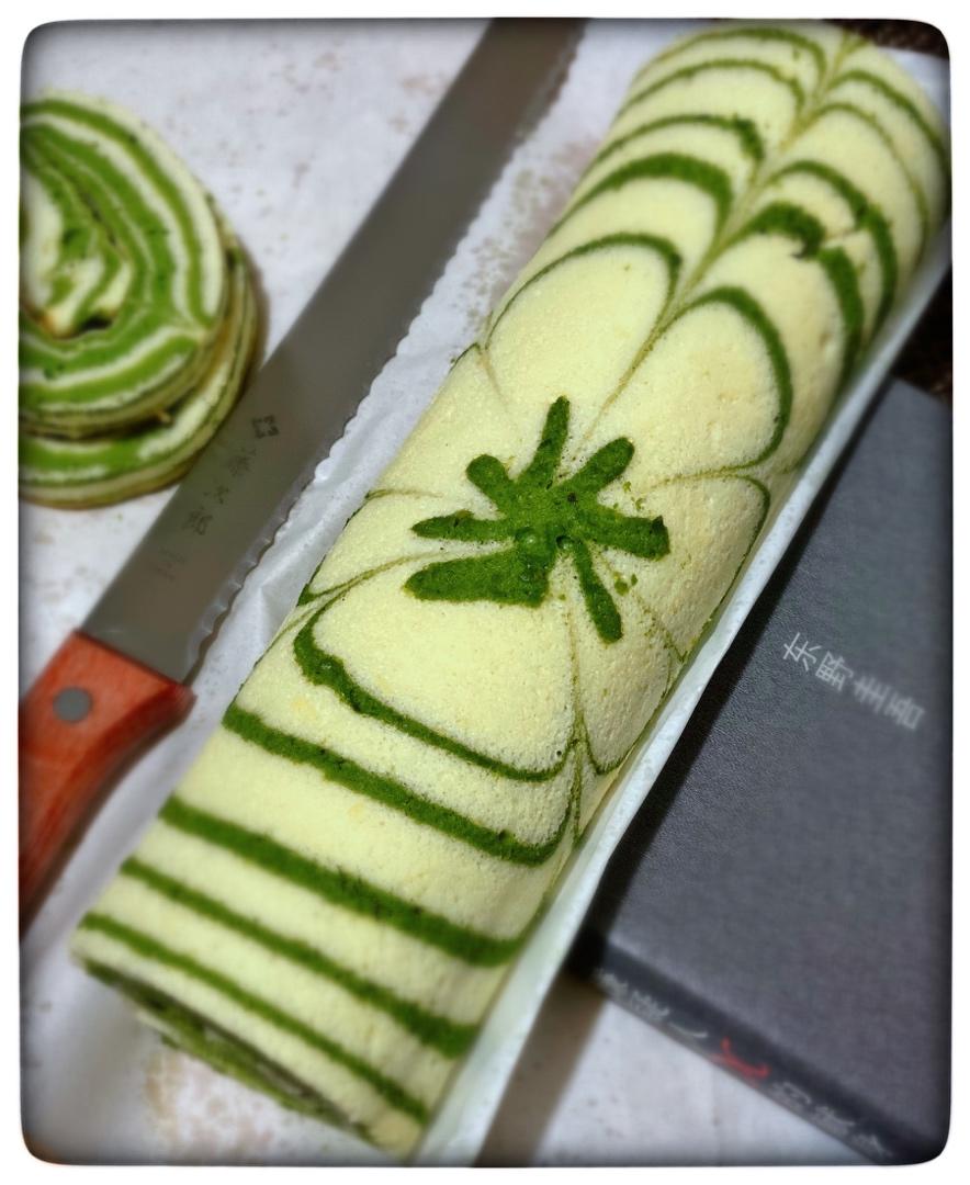 双色花纹蛋糕卷