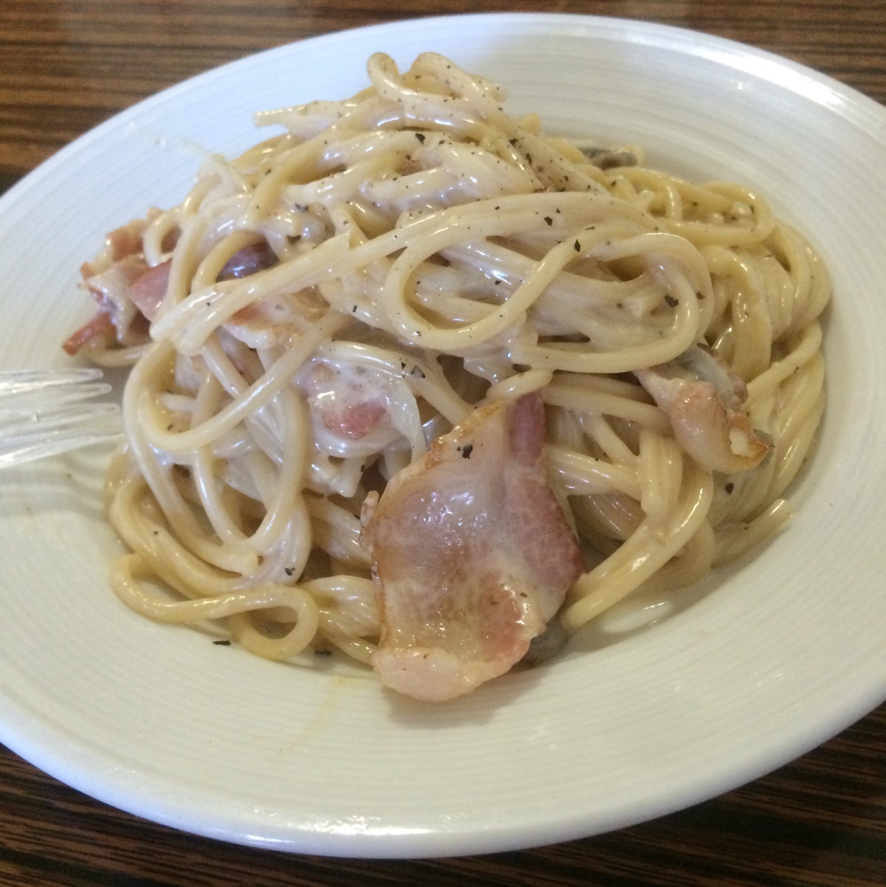 奶油培根意大利面（spaghetti）