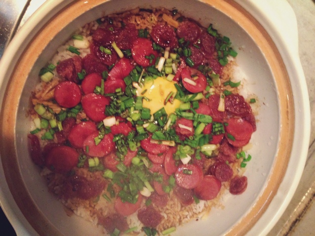 香肠煲仔饭