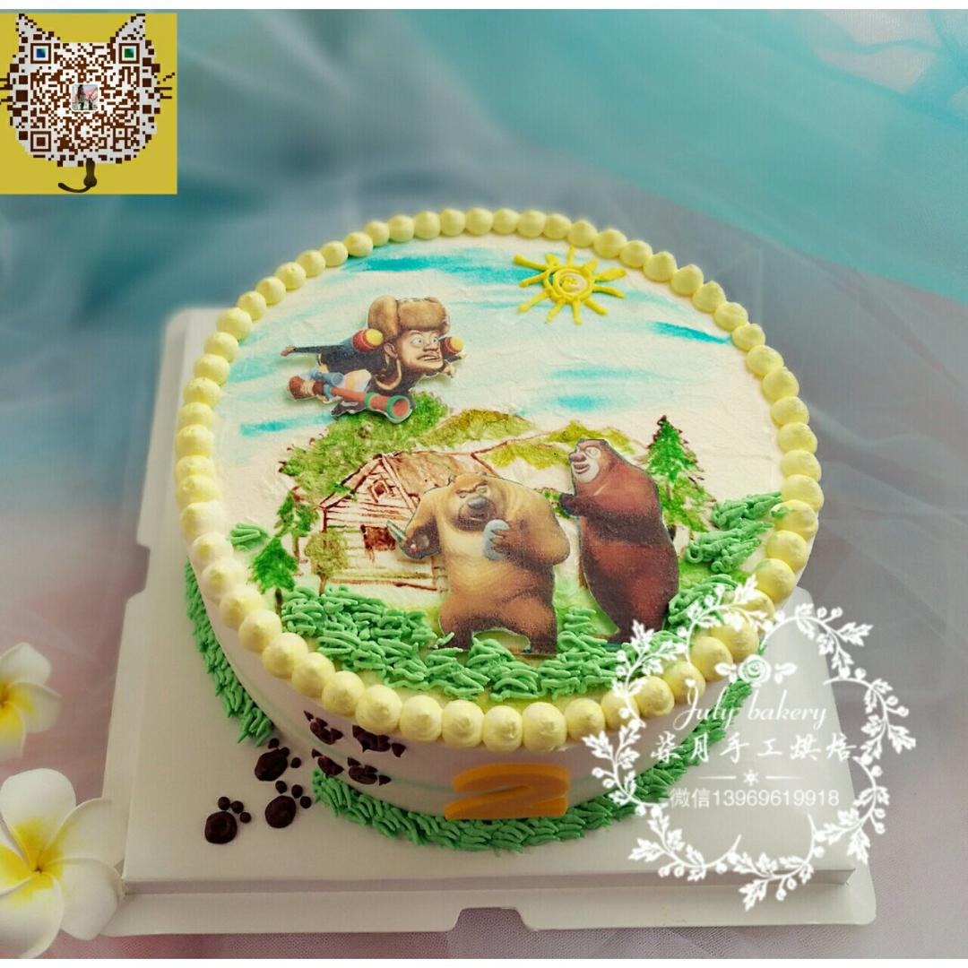 熊出没场景蛋糕