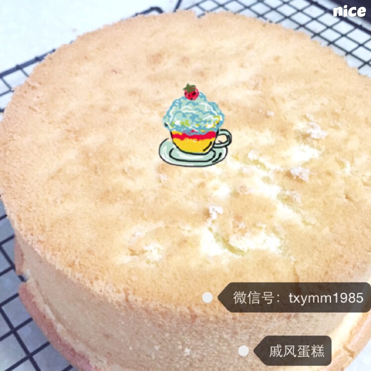 烤箱做蛋糕（戚风蛋糕的做法）