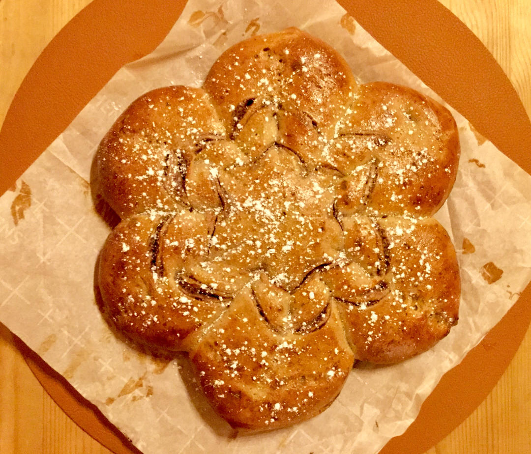 【北鼎烤箱食谱】网红ins款圣诞雪花大面包