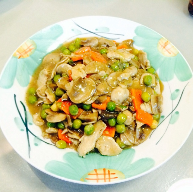 青豆蘑菇