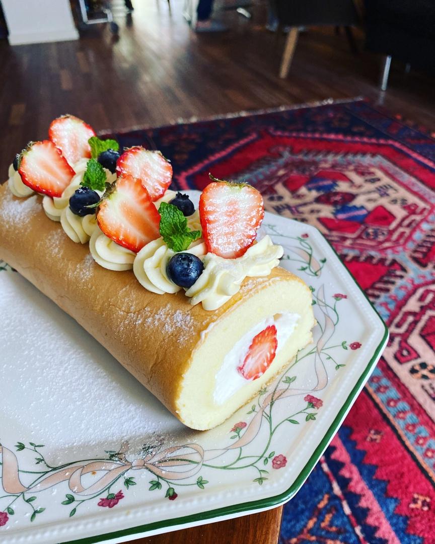 【视频食谱】原味基础蛋糕卷