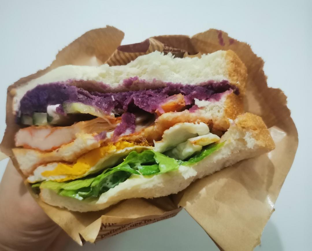 超好吃的减脂三明治（减肥的动力）