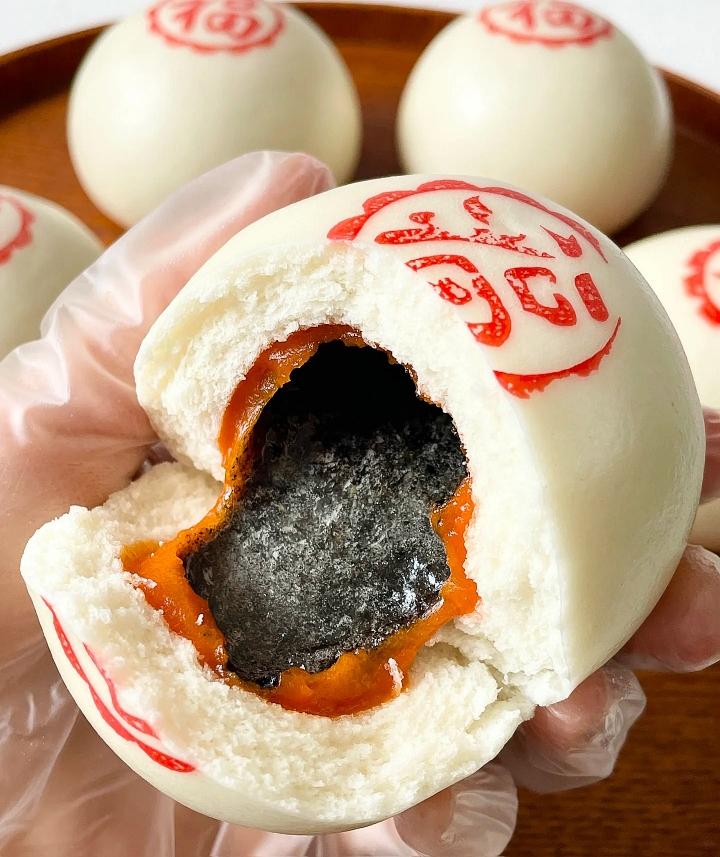 黑芝麻流心汤圆馒头○包子馒头系列