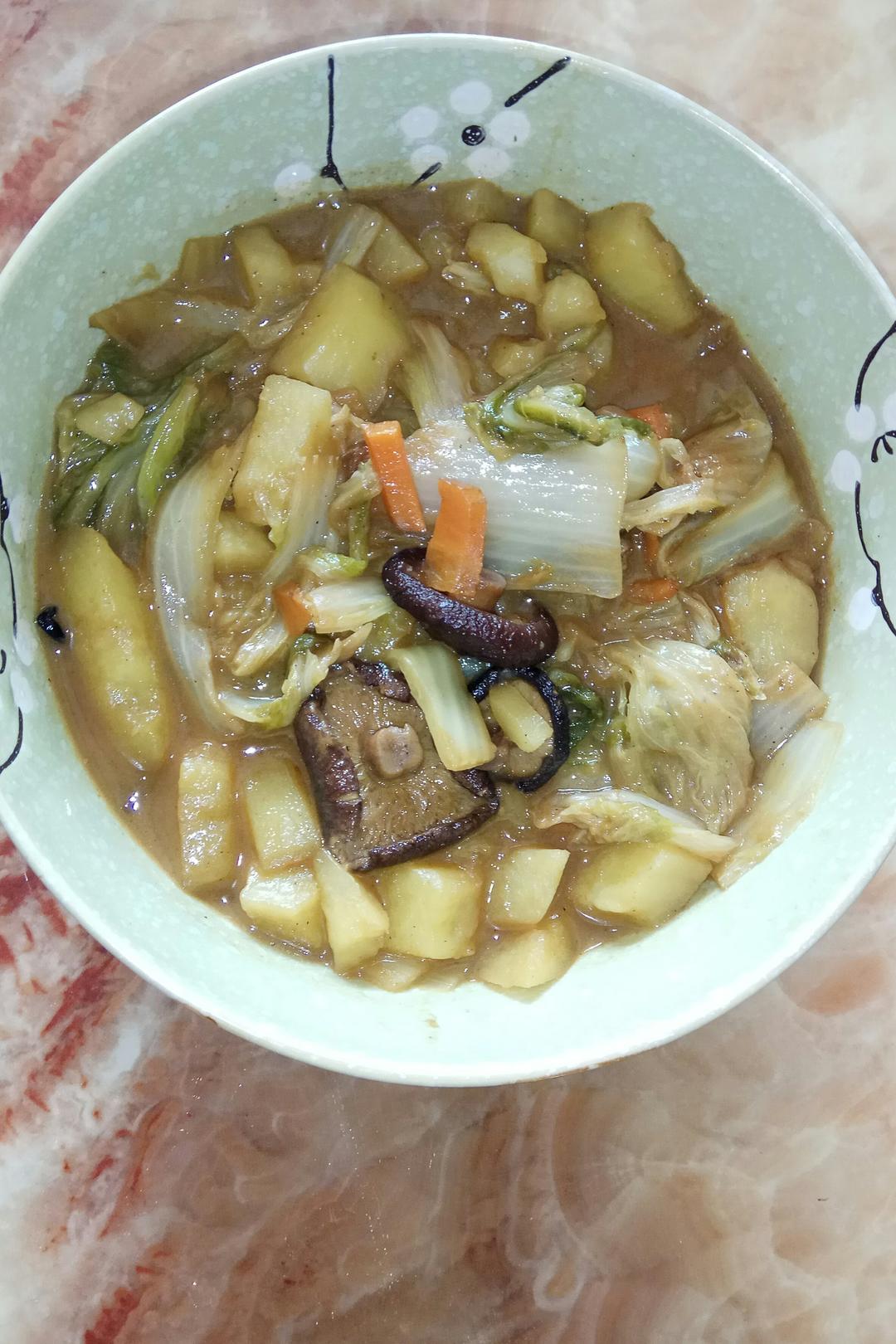 白菜炖土豆