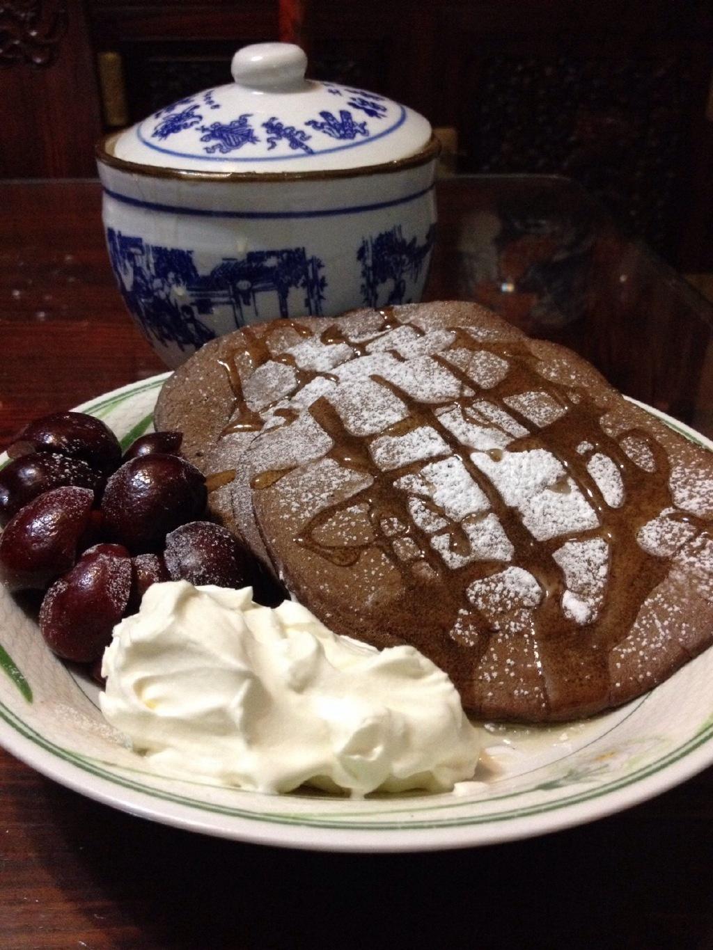 随意的巧克力松饼 chocolate pancake的做法