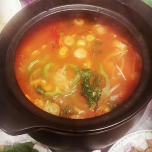 韩国泡菜豆腐汤的做法 步骤4