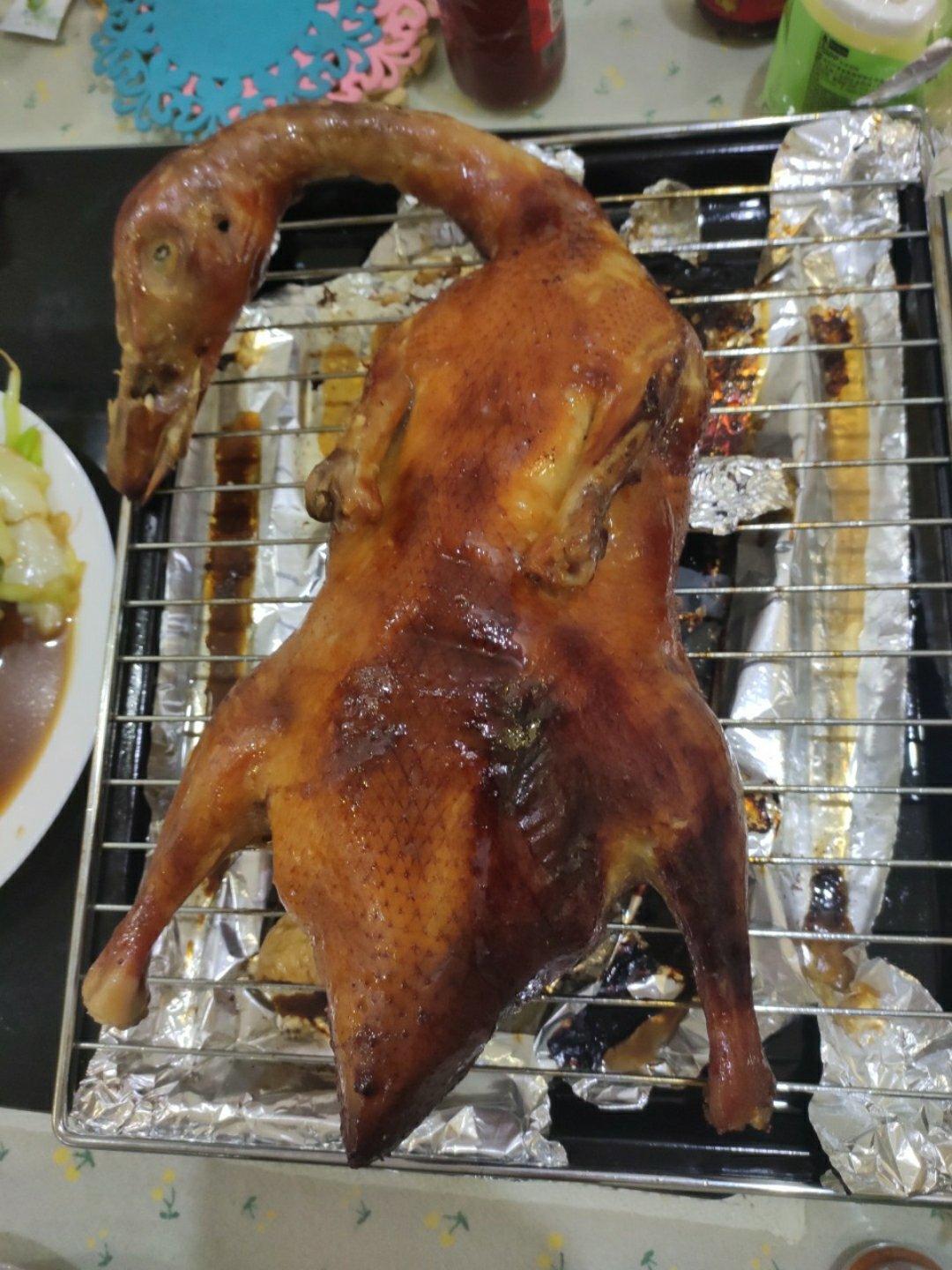 烤箱脆皮北京烤鸭(不需要吹气