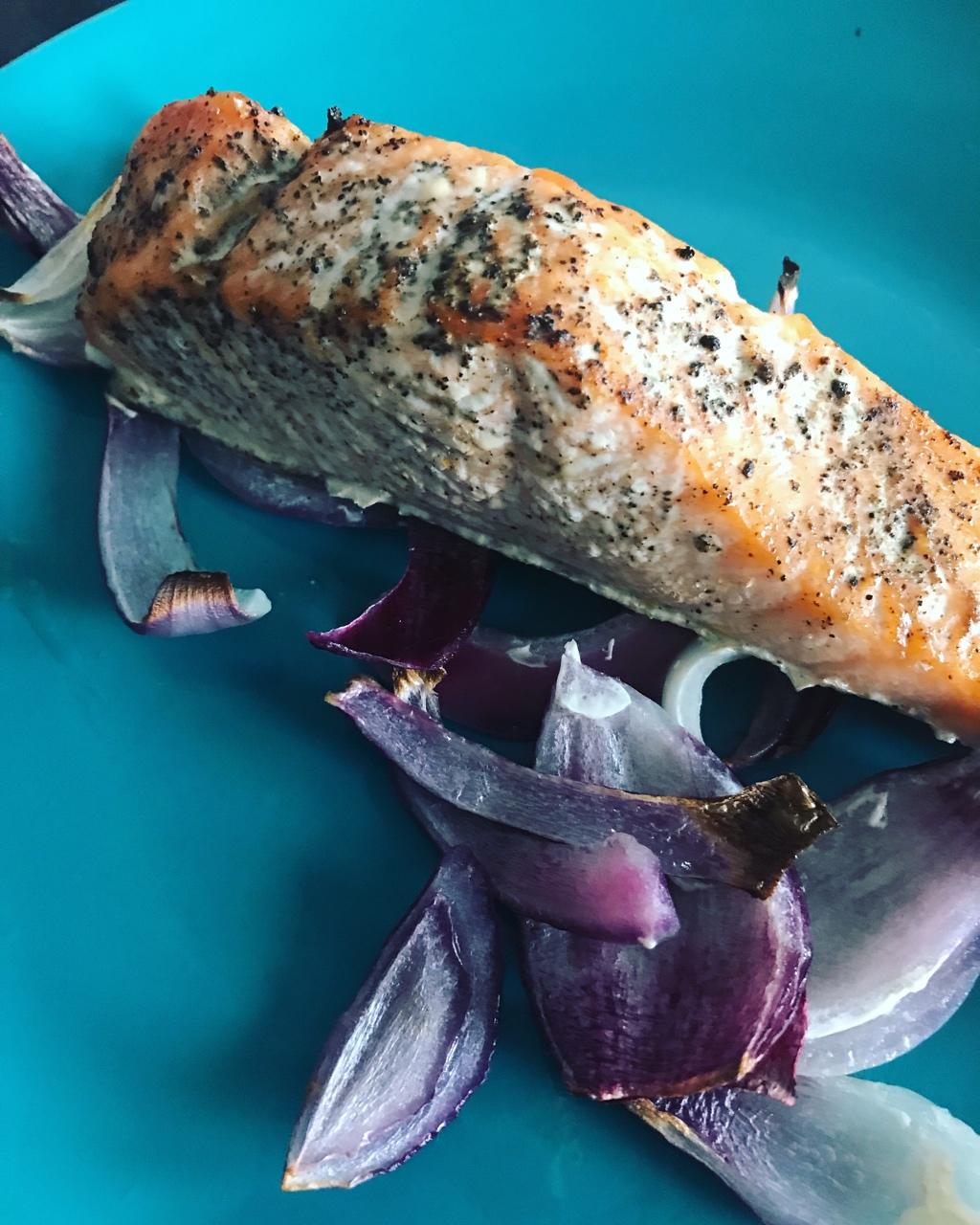 [无油版]快手香烤三文鱼