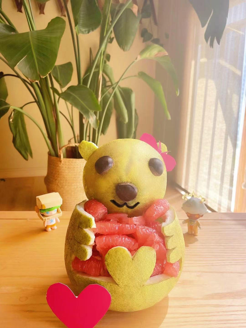 可爱的柚子小熊