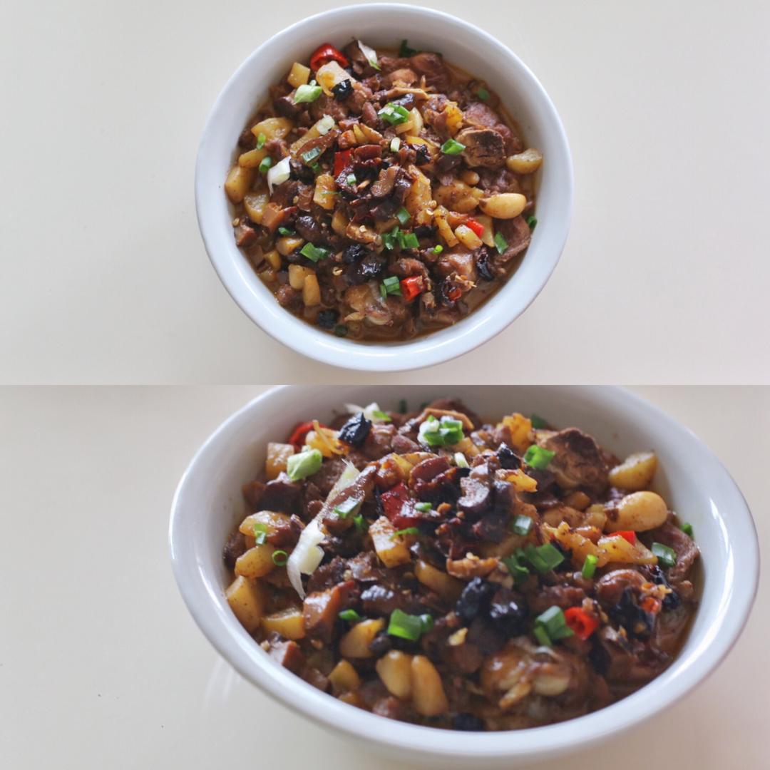 土豆香菇炖鸡腿