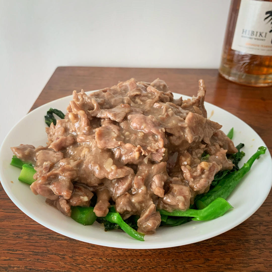芥兰炒牛肉