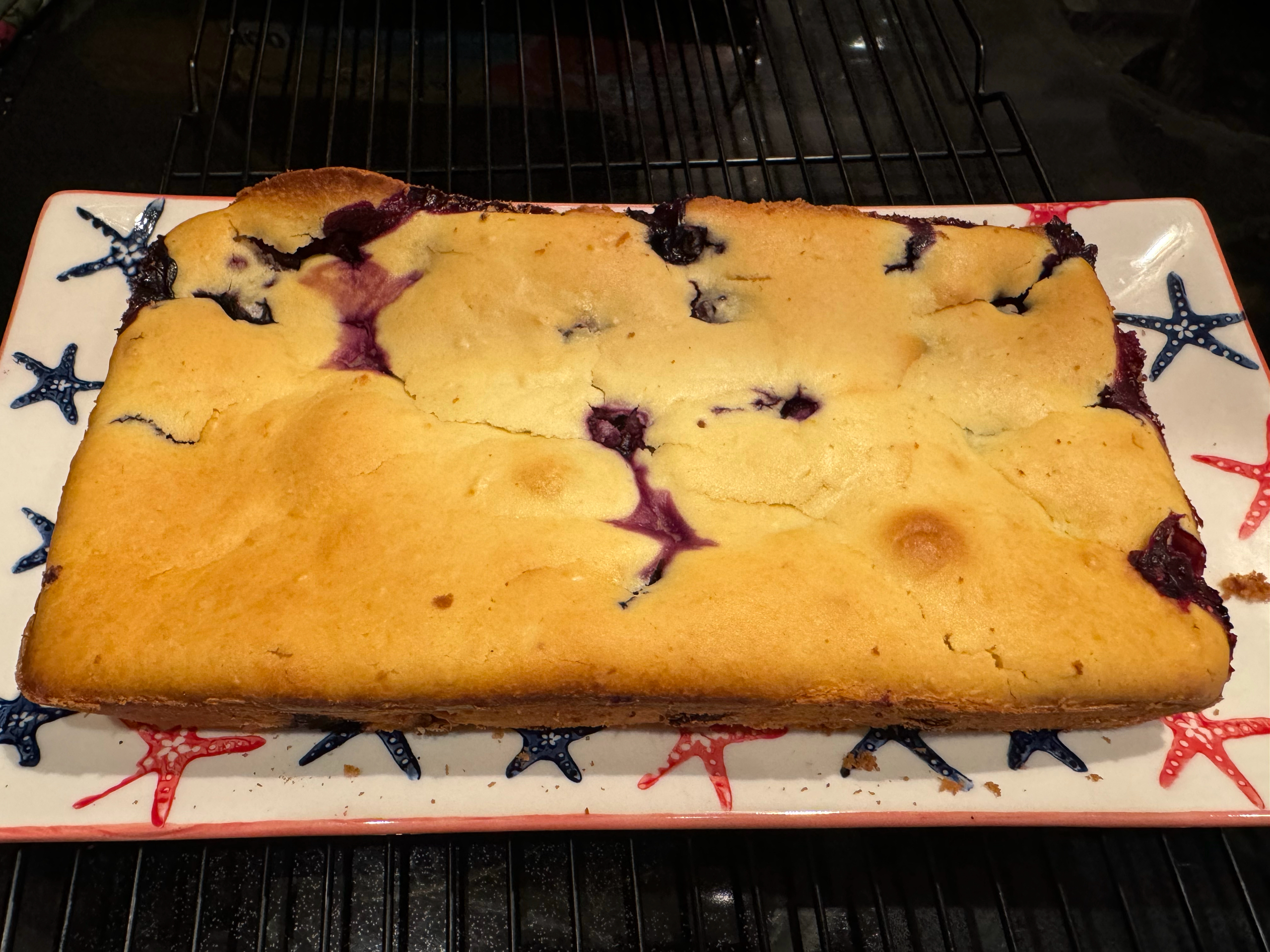 丰富的香气——柠檬蓝莓意式奶酪磅蛋糕