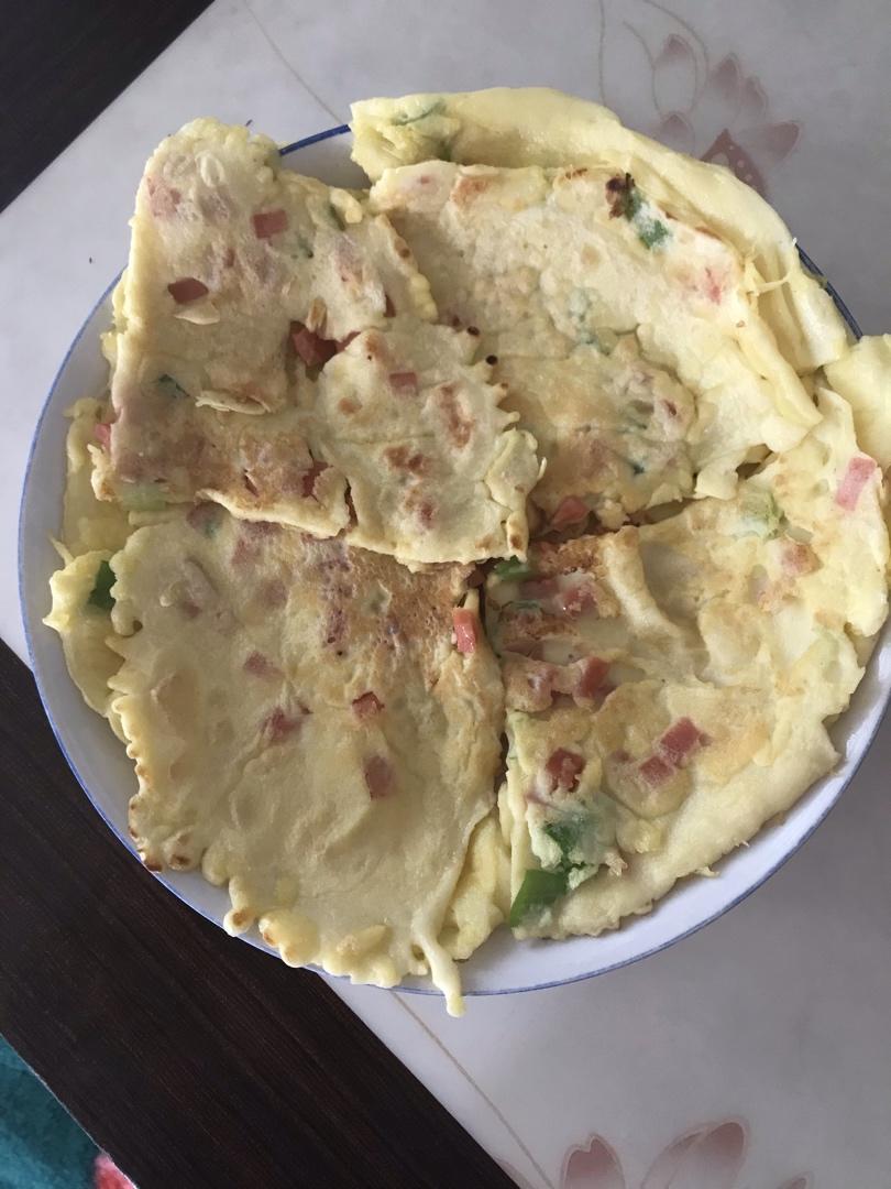 儿童早餐—香葱火腿鸡蛋饼