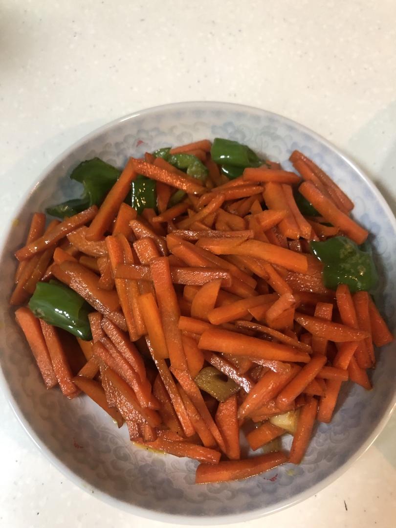 清炒胡萝卜丝