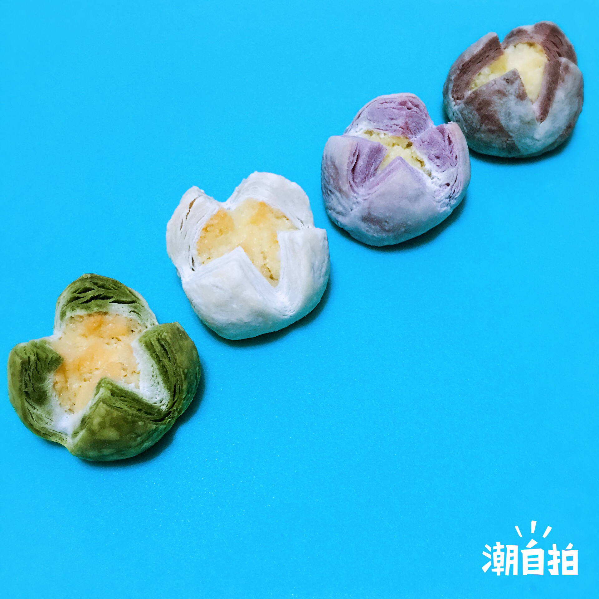 花开富贵之四种口味的椰蓉开口酥