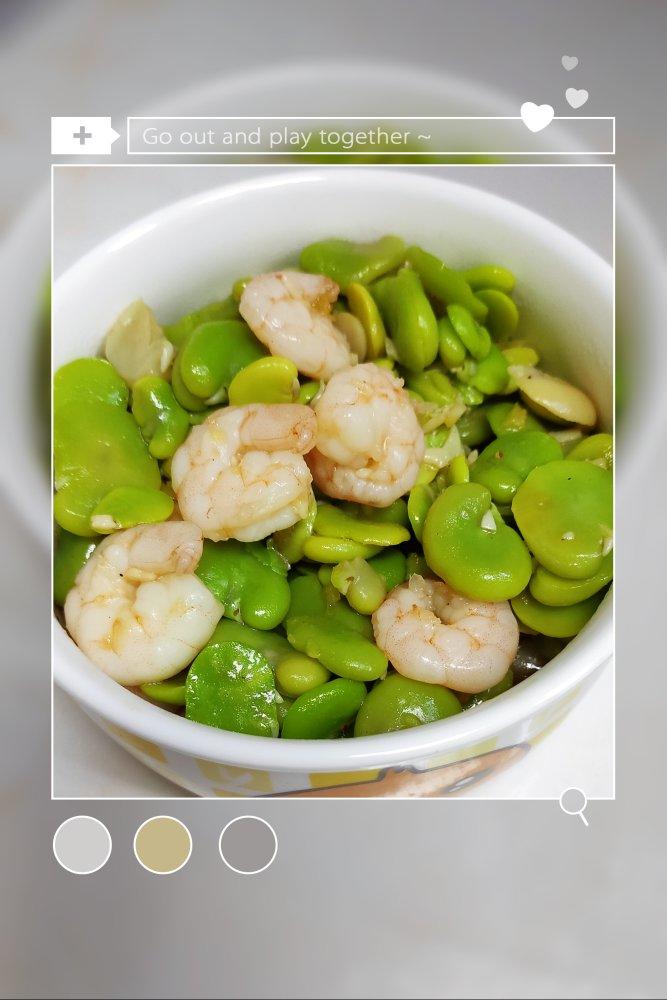 虾仁炒蚕豆
