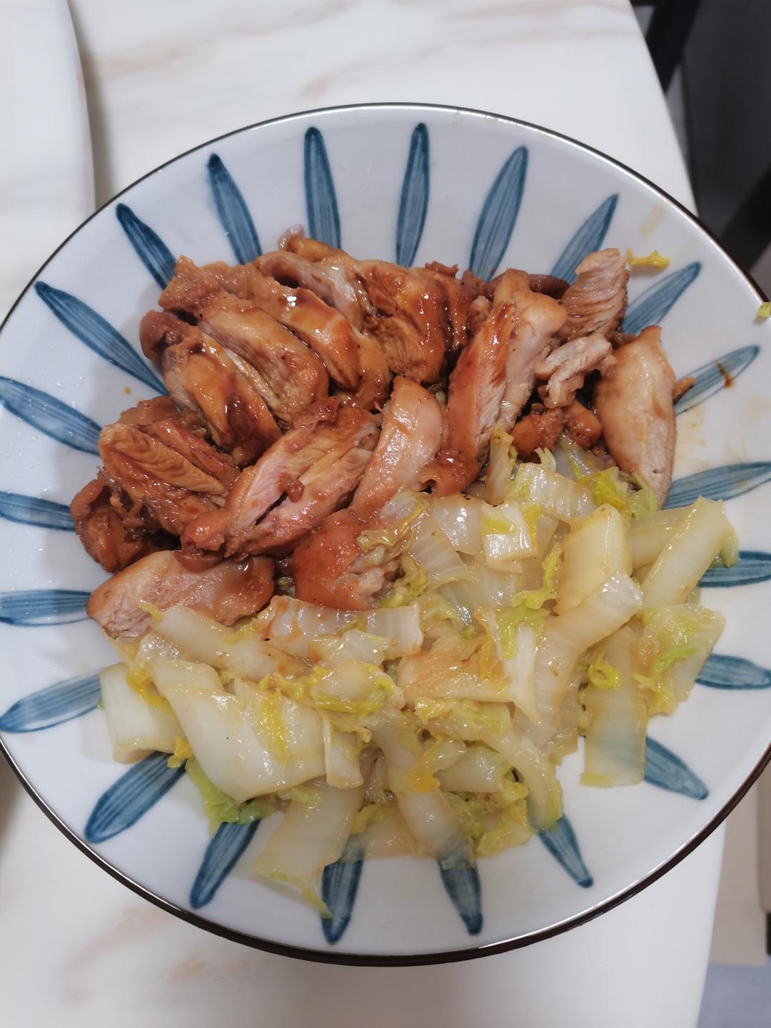 不放一滴油的照烧鸡腿饭