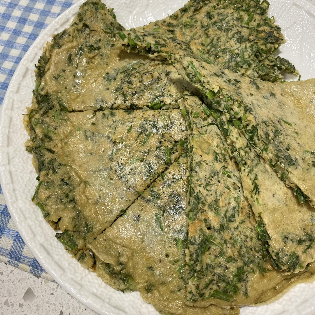 胡萝卜叶鸡蛋饼
