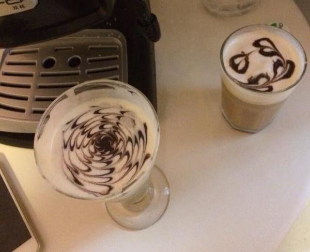 咖啡雕花的做法