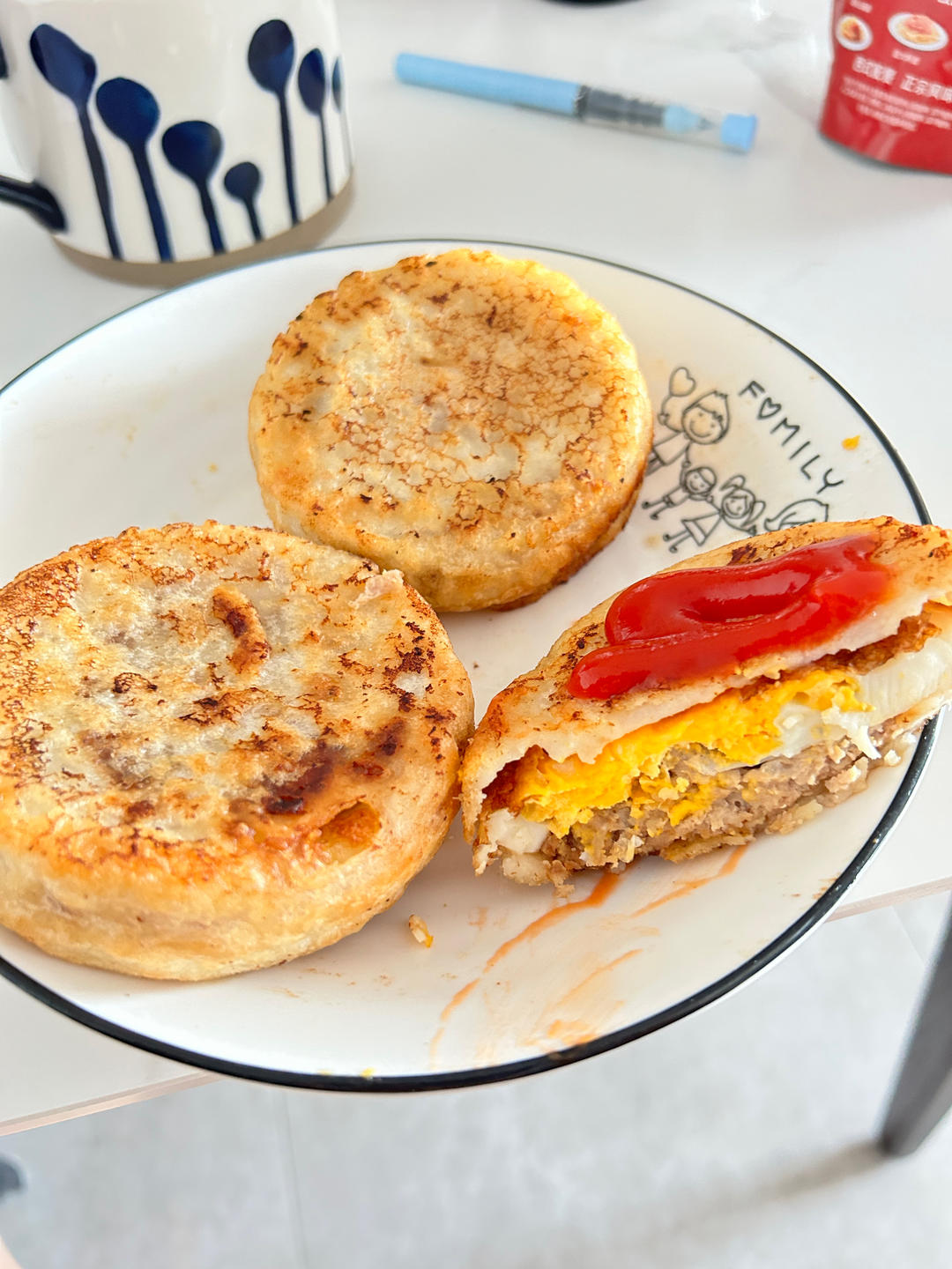 在家也能吃到鸡蛋堡