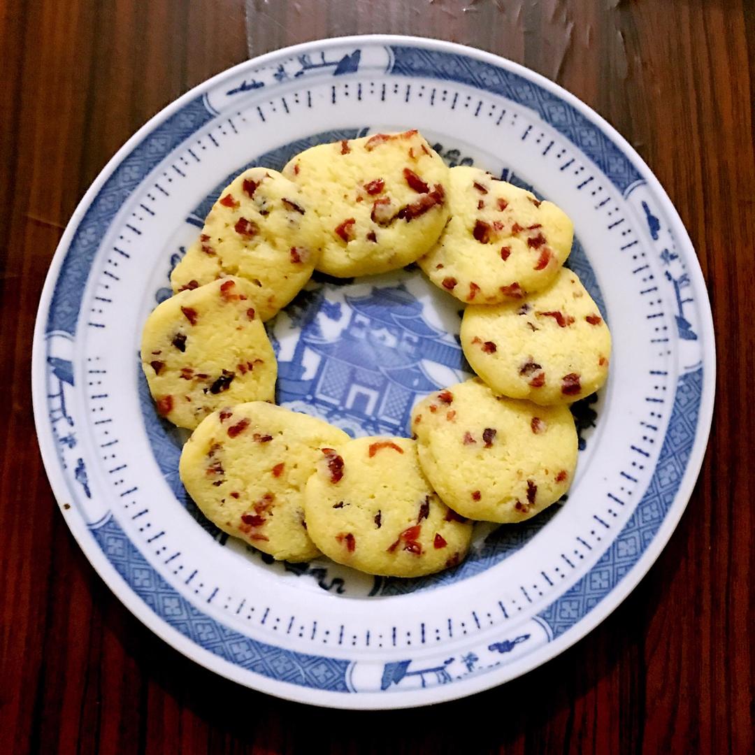 超简单蔓越莓饼干（免烤微波炉版）