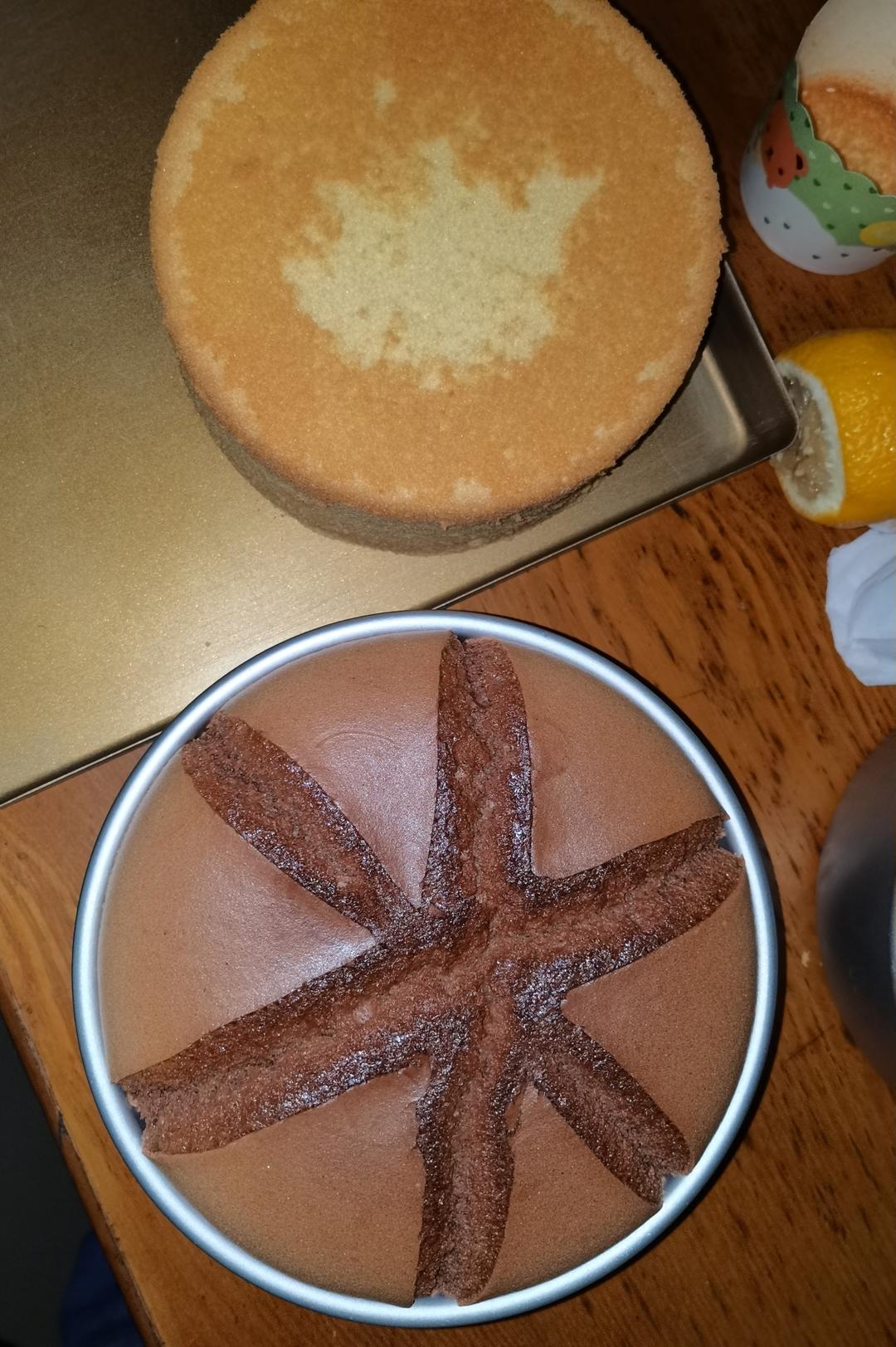 抹茶戚风 巧克力戚风