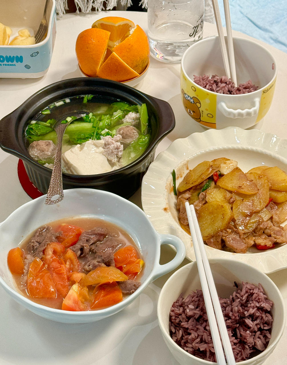小学生晚餐记录