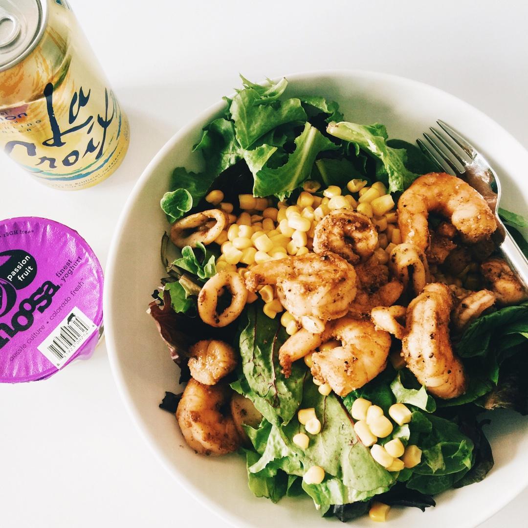 海鲜鲜虾沙拉的做法