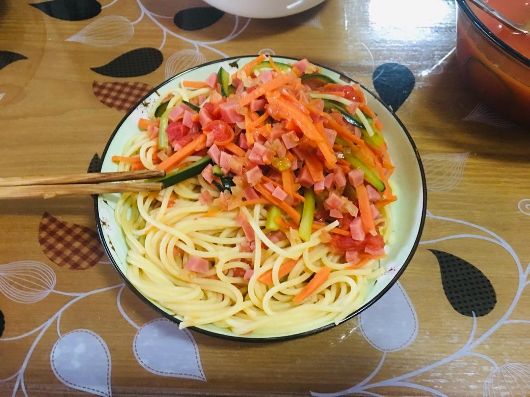 番茄肉酱意大利面