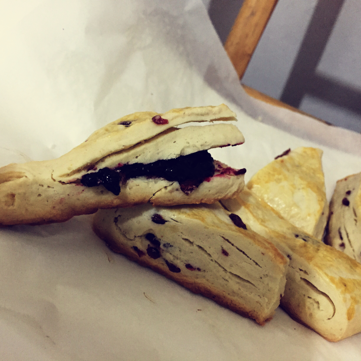 handmade鲜奶油原味司康fresh cream plain scone