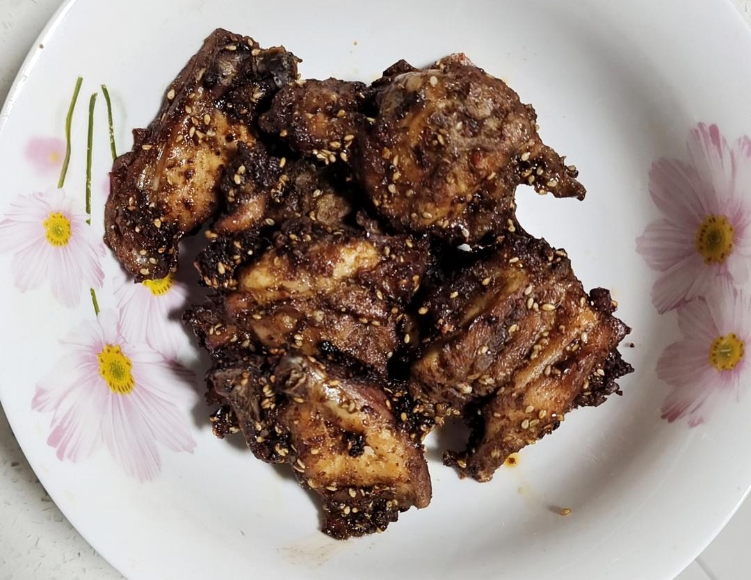 超简单的空气炸锅做烤鸡架