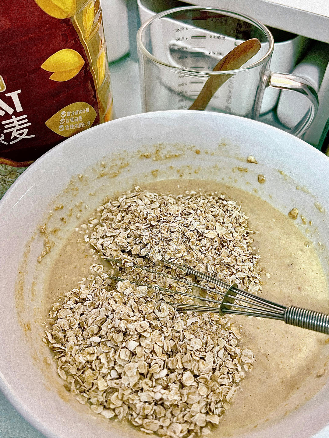 低卡奶香燕麦饼