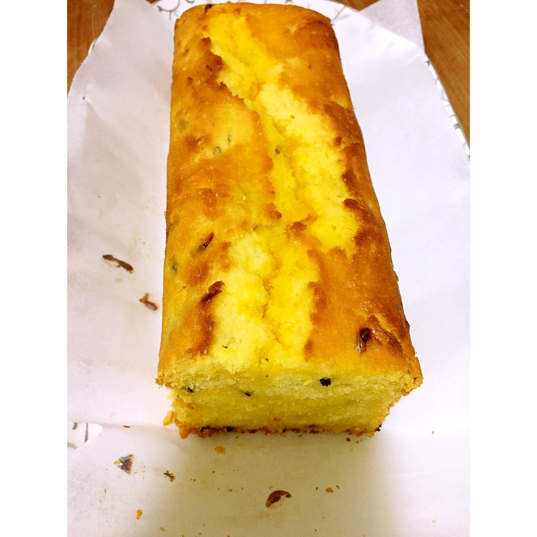 轻盈百香果磅蛋糕