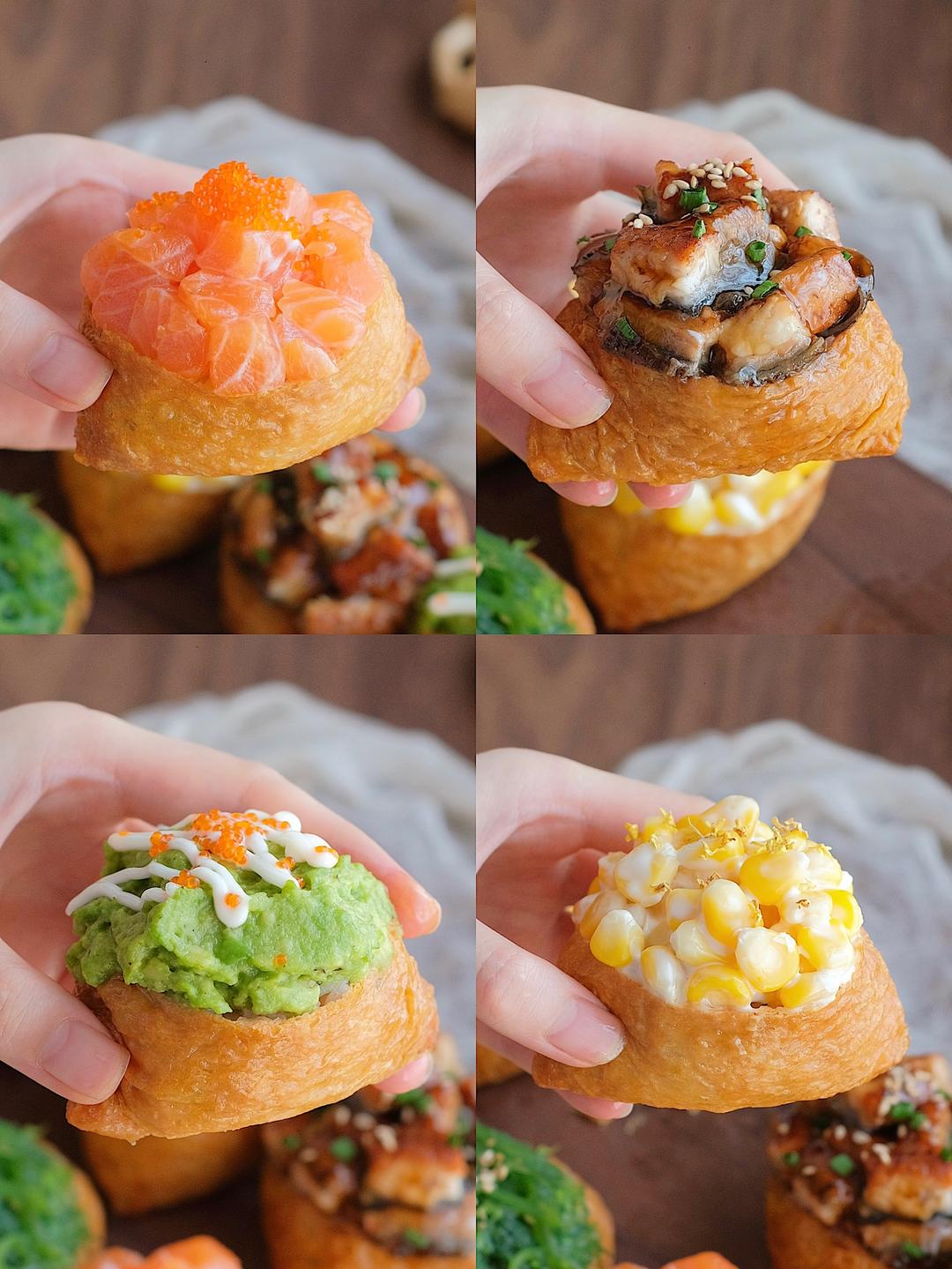 【超多料‼️胖胖油豆腐寿司🍣 有你喜欢的吗 的做法步骤图】兴欣儿Eva_下厨房