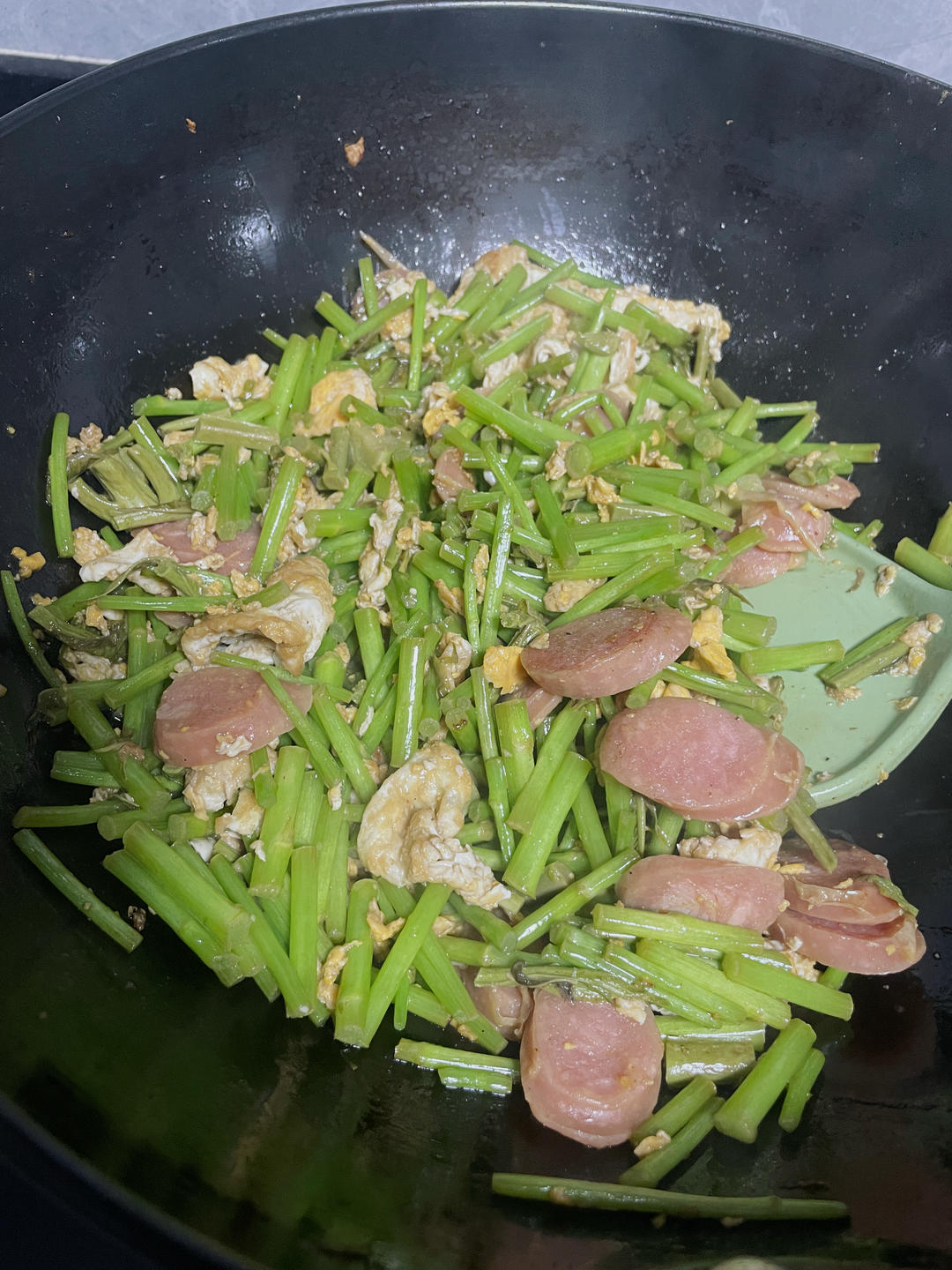 清炒芦蒿（2分钟炒完）