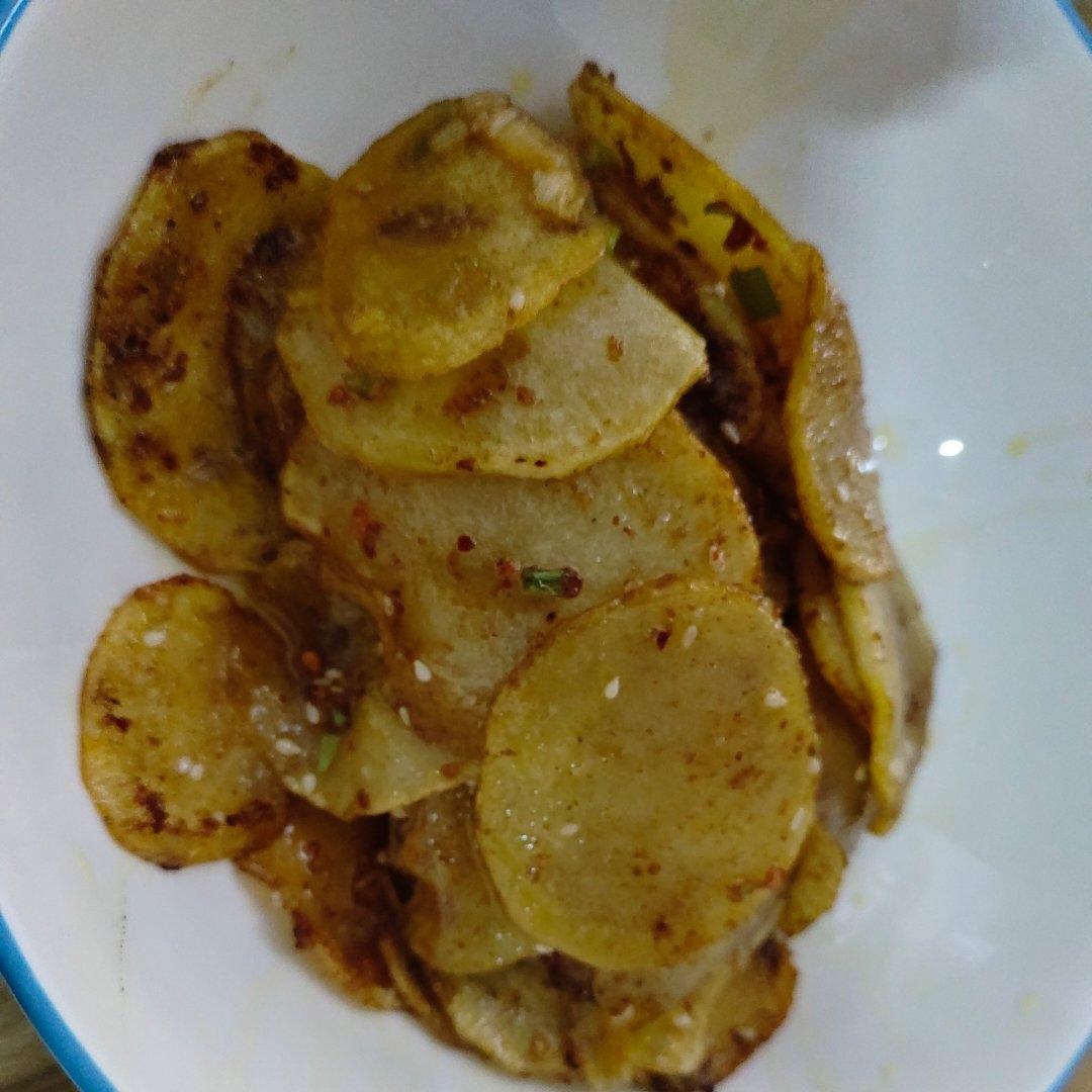 一定要做一次的孜然土豆片