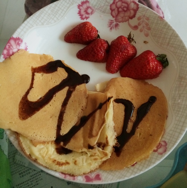 超级简单pancake【无黄油健康版】