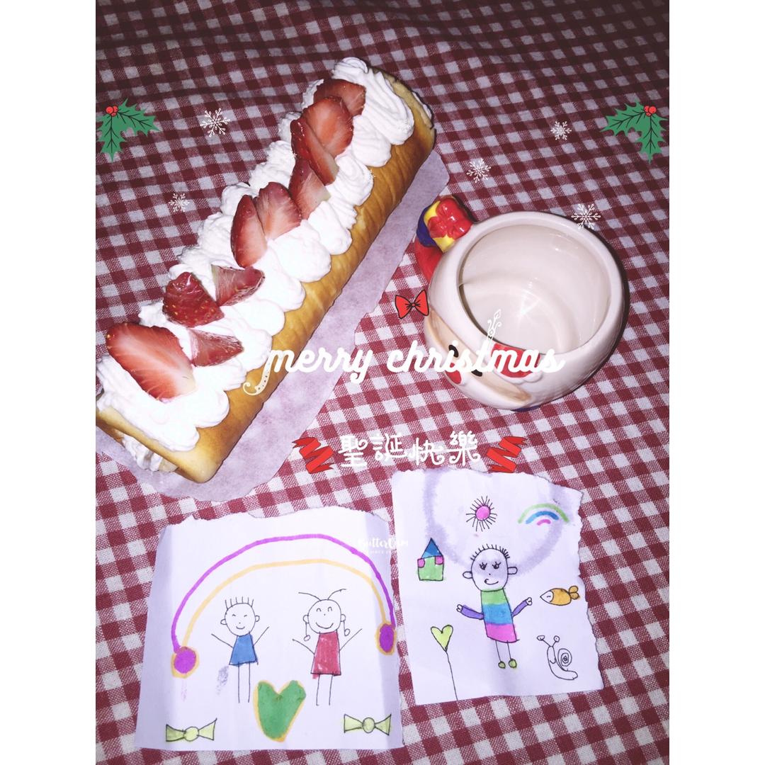 烫面草莓蛋糕卷