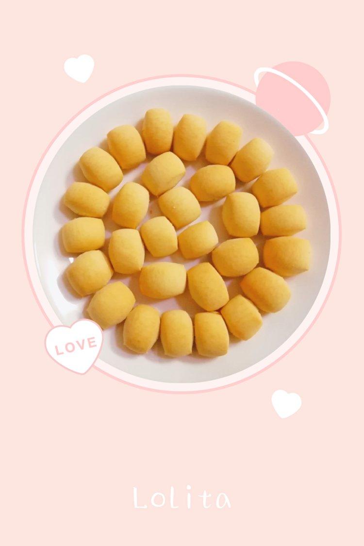 无黄油、无泡打粉、低糖少油版奶香旺仔小馒头宝宝饼干/儿童零食饼干